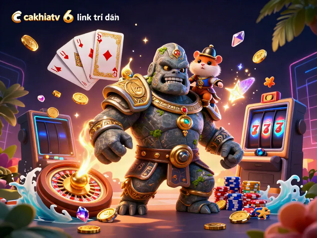 Experience the excitement of cakhiatv 6 link trực tiếp with vibrant, magical characters and dynamic betting elements in motion.