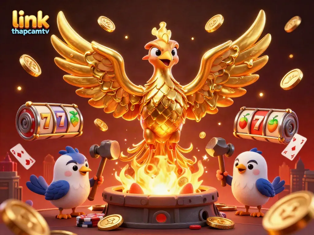 Watch thrilling moments with link thapcamtv in a captivating casino scene featuring vibrant characters and game elements.