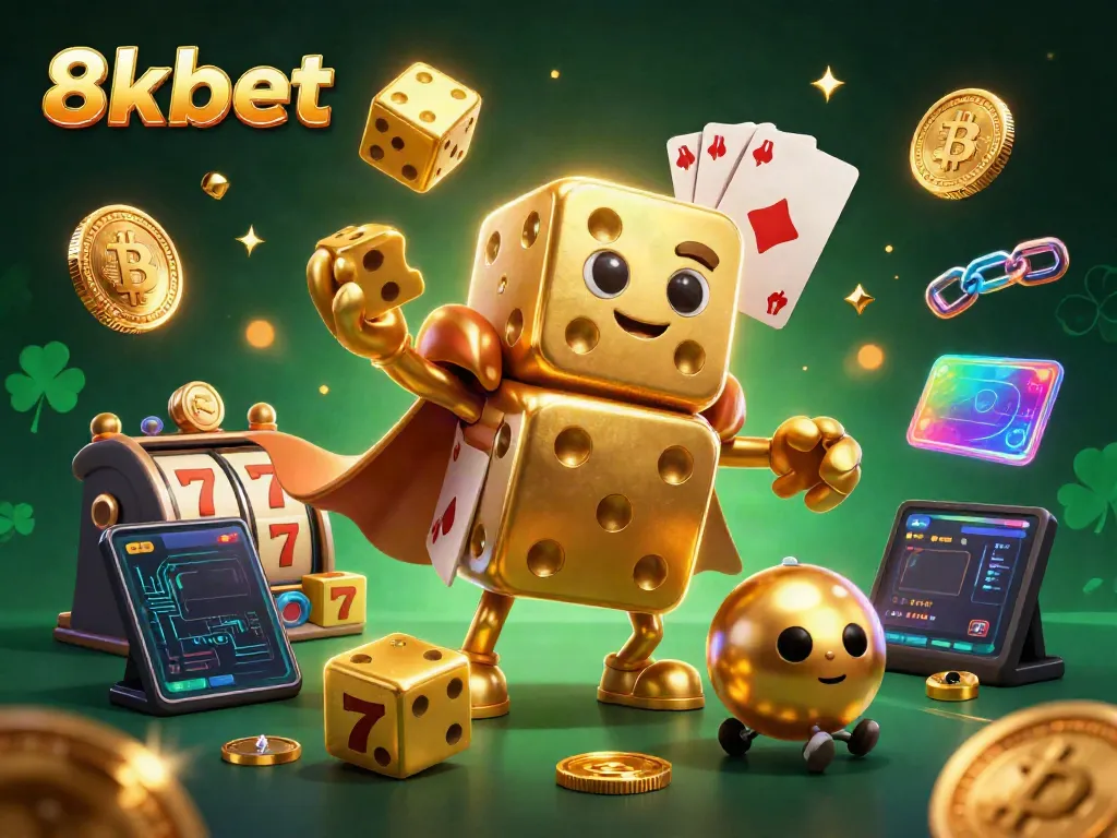 Join the excitement of 8kbet with lively golden dice, dynamic Jackpot elements, and crypto features.