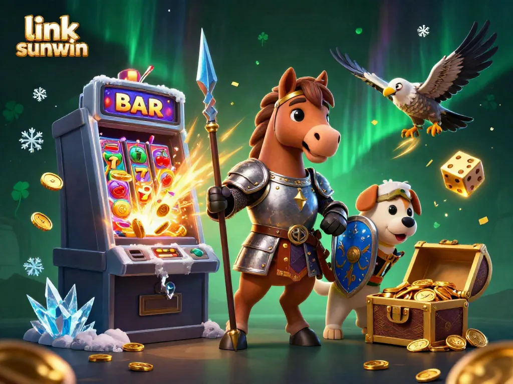 Spin the reels at link sunwin and enjoy the thrill of jackpot wins in a vibrant casino scene.