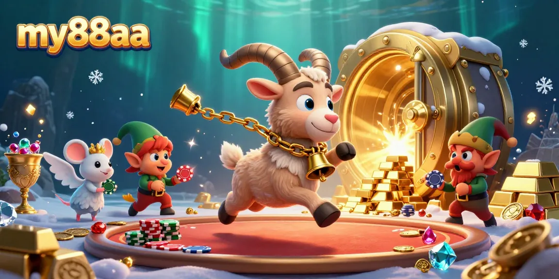 Experience exciting thrills at my88aa casino with vibrant, cartoonish characters and dynamic gaming elements.