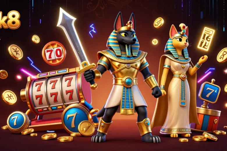 Experience winning strategies with luck8 as Anubis and Bastet navigate thrilling casino adventures.